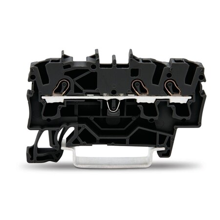 Wago 3 COND THRU TERMINAL BLOCKS, 22-12 AWG SUITABLE FOR EX II, BLACK 2002-1305